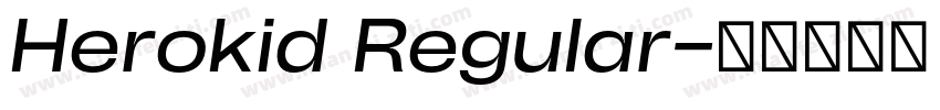 Herokid Regular字体转换